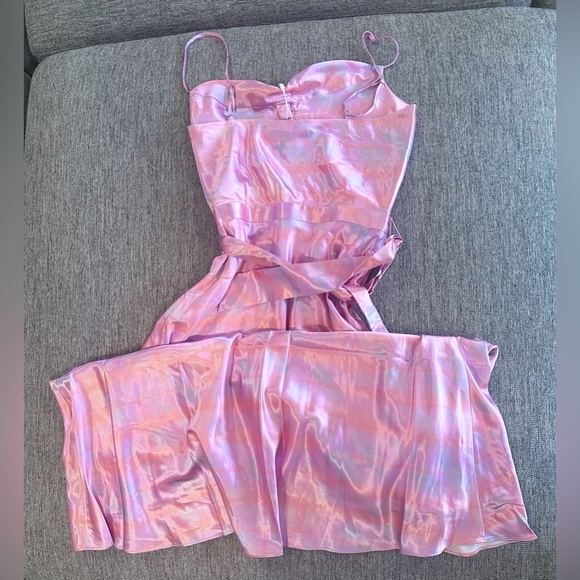 Likely Vittoria Dress 2 Waist Tie Pink Purple - Picture 4 of 6